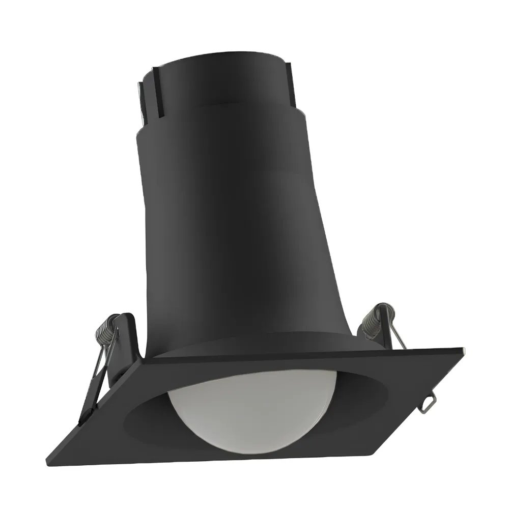 Spot Led Quadrado Embutir Bulbo Preto 22W 6500K 2300Lm 150° Bivolt E27 Philips