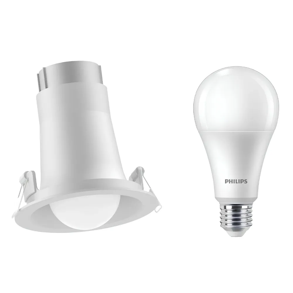 Spot Led Redondo Embutir Bulbo Branco 18W 6500K 1800Lm 150° Bivolt E27 Philips