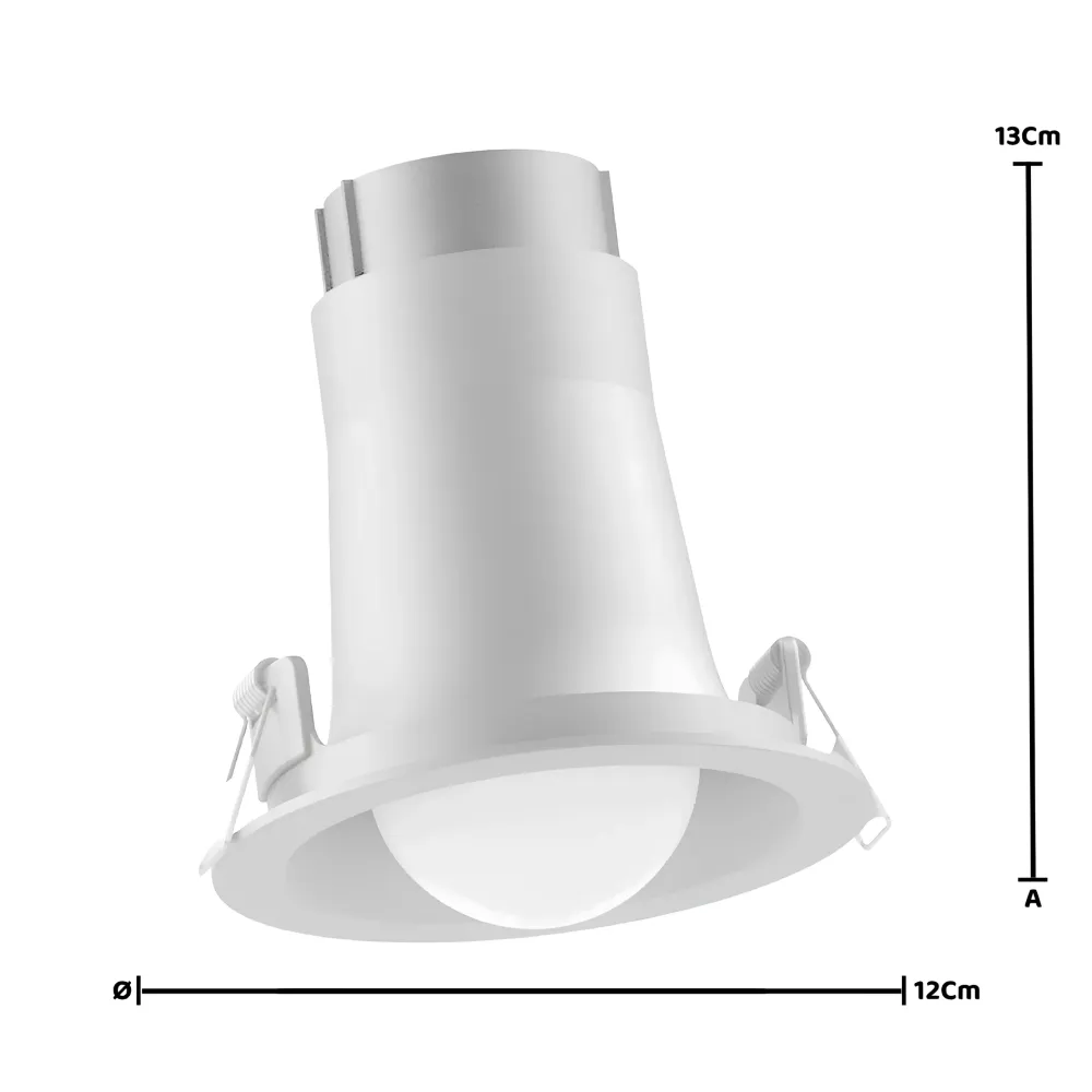 Spot Led Redondo Embutir Bulbo Branco 18W 6500K 1800Lm 150° Bivolt E27 Philips