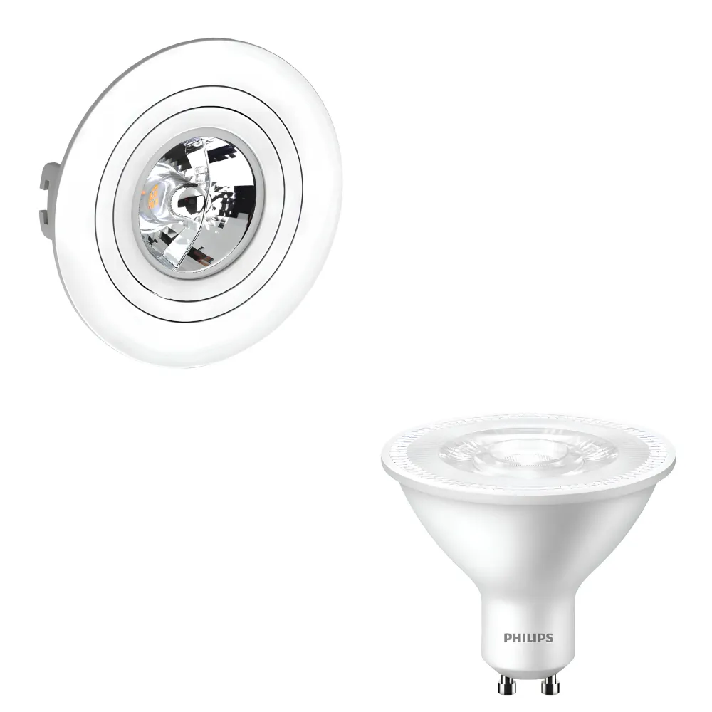 Spot Redondo Face Plana Ar70 Branco 5W 2700K 525Lm Philips