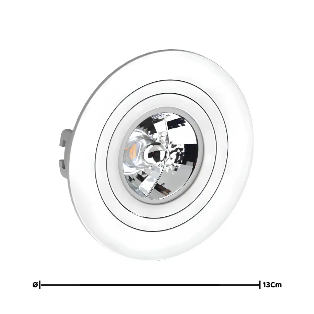 Spot Redondo Face Plana Ar70 Branco 5W 2700K 525Lm Philips