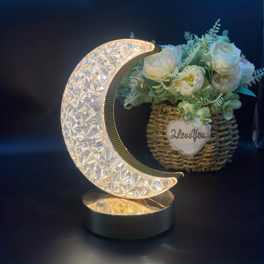 SterLamp - Candeeiro de Mesa de Cristal Regulável com Controlo Tátil