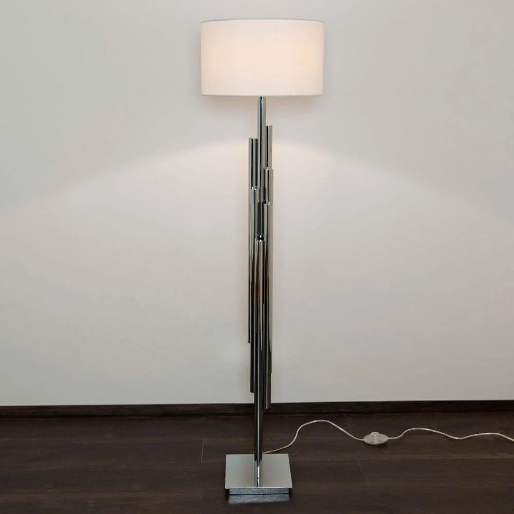 Sticking Lamp Trimestre Metal Chrome Silver