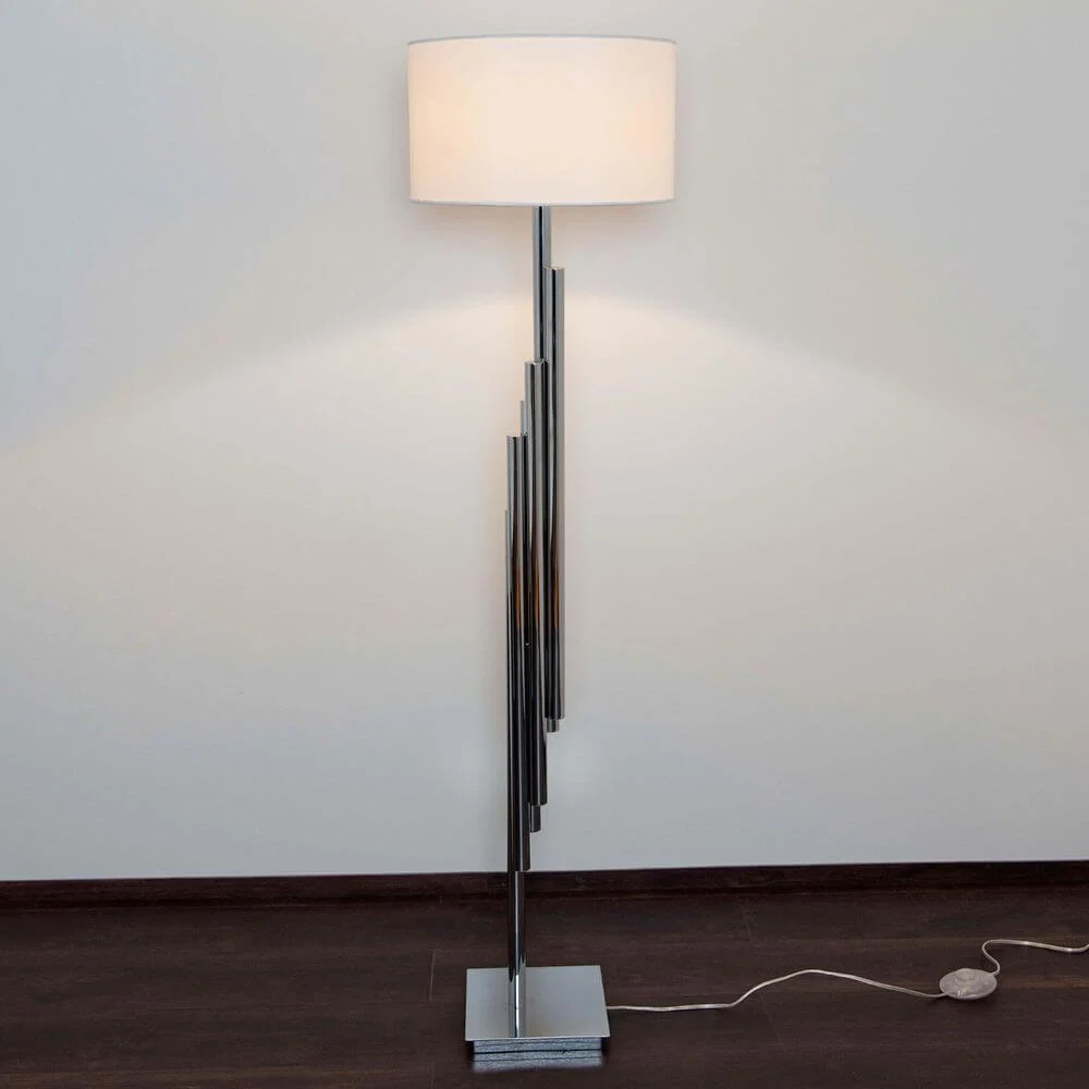 Sticking Lamp Trimestre Metal Chrome Silver