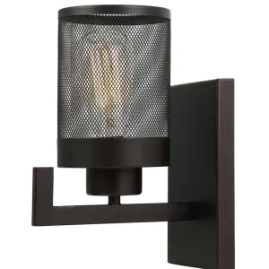 Luminaria de pared Malaga Tecnohome negro una luz