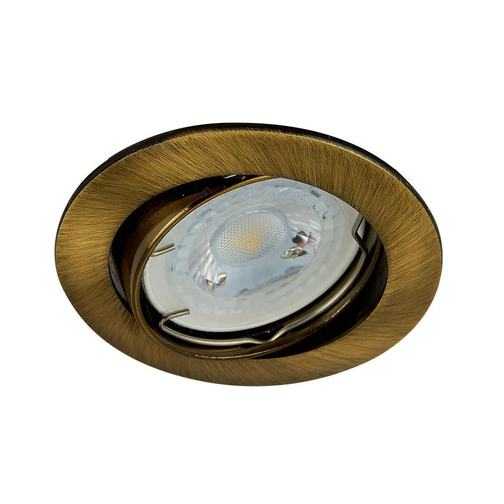 Empotrado dirigible andora 50w - gx5.3 Laton antigüo TecnoLite