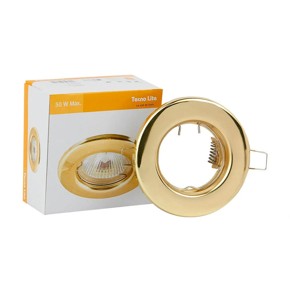 Empotrado fijo alezio 50w - gx5.3 Latonado TecnoLite