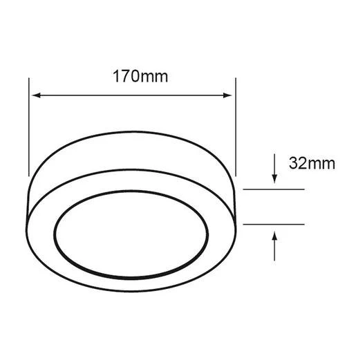 Lampara interior ankaa ii blanco 12w 6500k TecnoLite