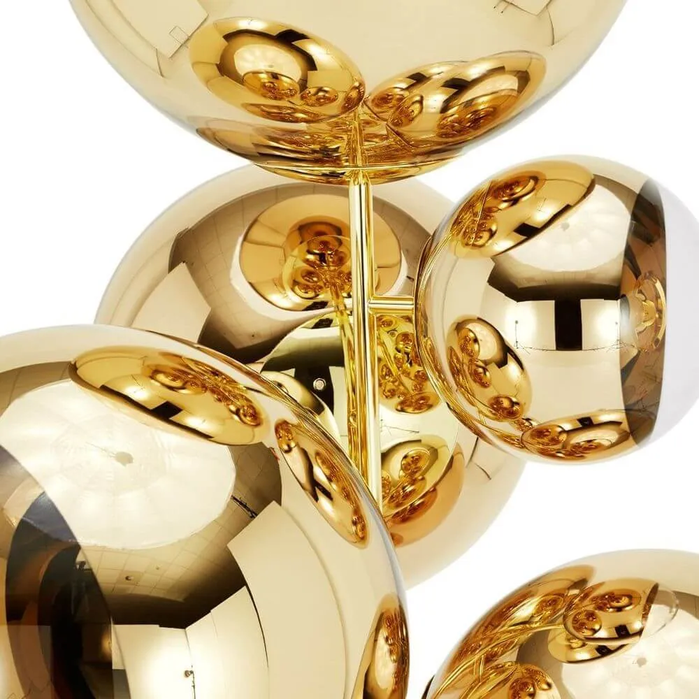 Tom Dixon Mirror Ball ficou com lustre de costura de lustre
