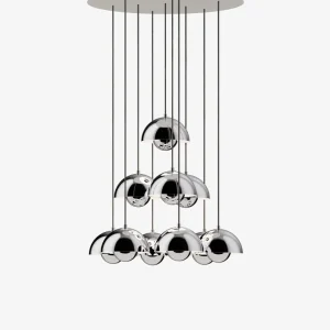 FLOWERPOT CHANDELIER VP10, 10 PENDANTS &Tradition