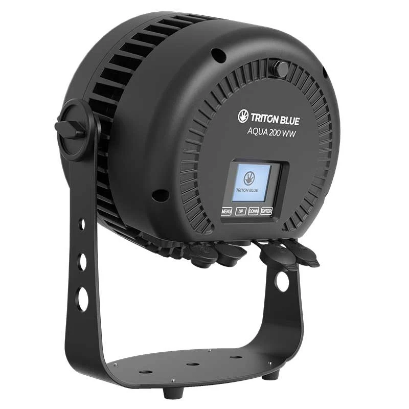 Triton Blue Aqua 200 WW - PAR LED COB 200 W CW+WW IP65 con haz 60° y conectores profesionales IP65