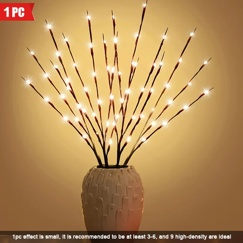 TwinkleBranch - 20 Lâmpadas LED para Tecto, Alimentadas Pilhas, Iluminação Decorativa