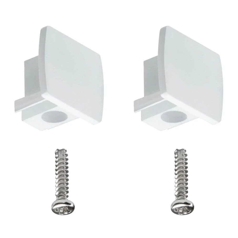 URAIL END CAP 2-PACK BRANCO