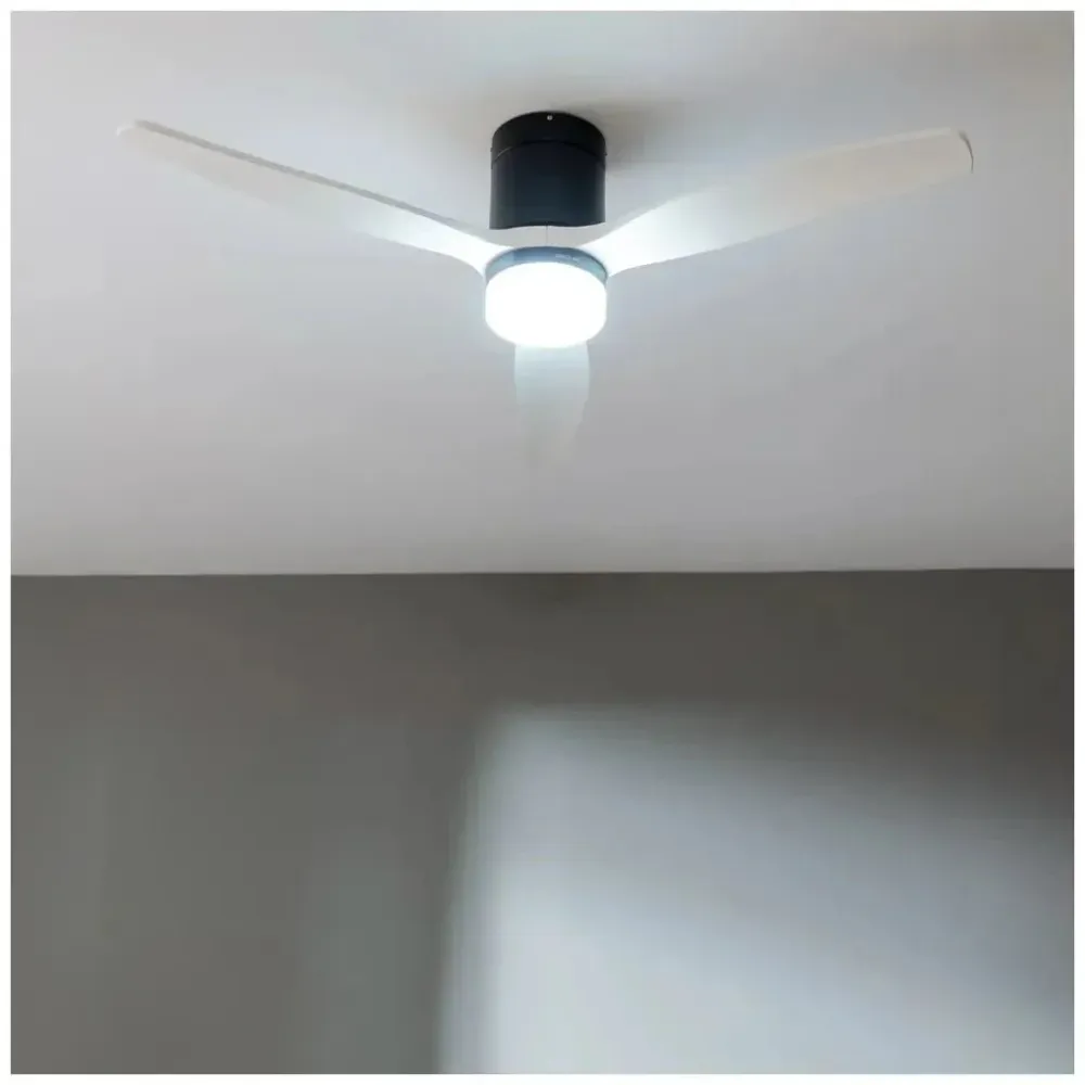 Ventilador de teto 52 Cecotec, com WiFi, luz LED, 6 velocidades, modo inverno e verão