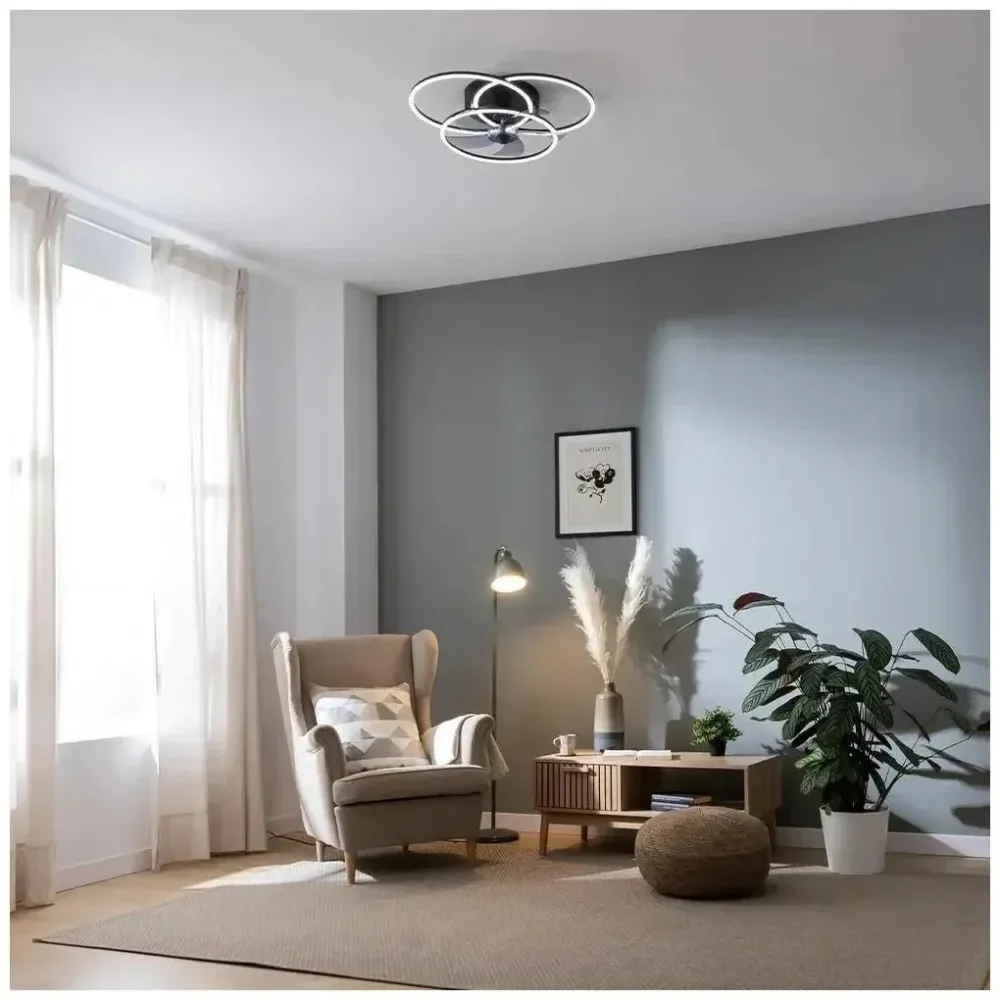 Ventilador de teto Cecotec EnergySilence 670 design moderno luz LED motor DC