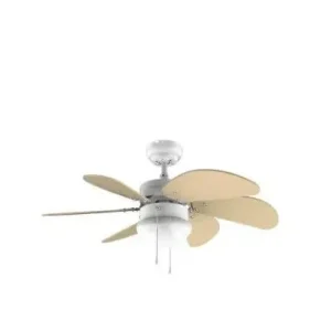 Ventilador de teto reversível 50 W 92 cm branco e amarelo Energysilence Aero 3600 Cecotec