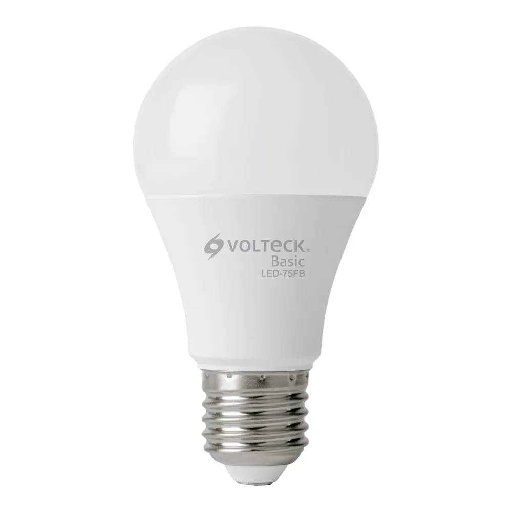 Foco LED Tipo Bulbo 10 Watts A19 E27 Volteck Basic Luz Blanca