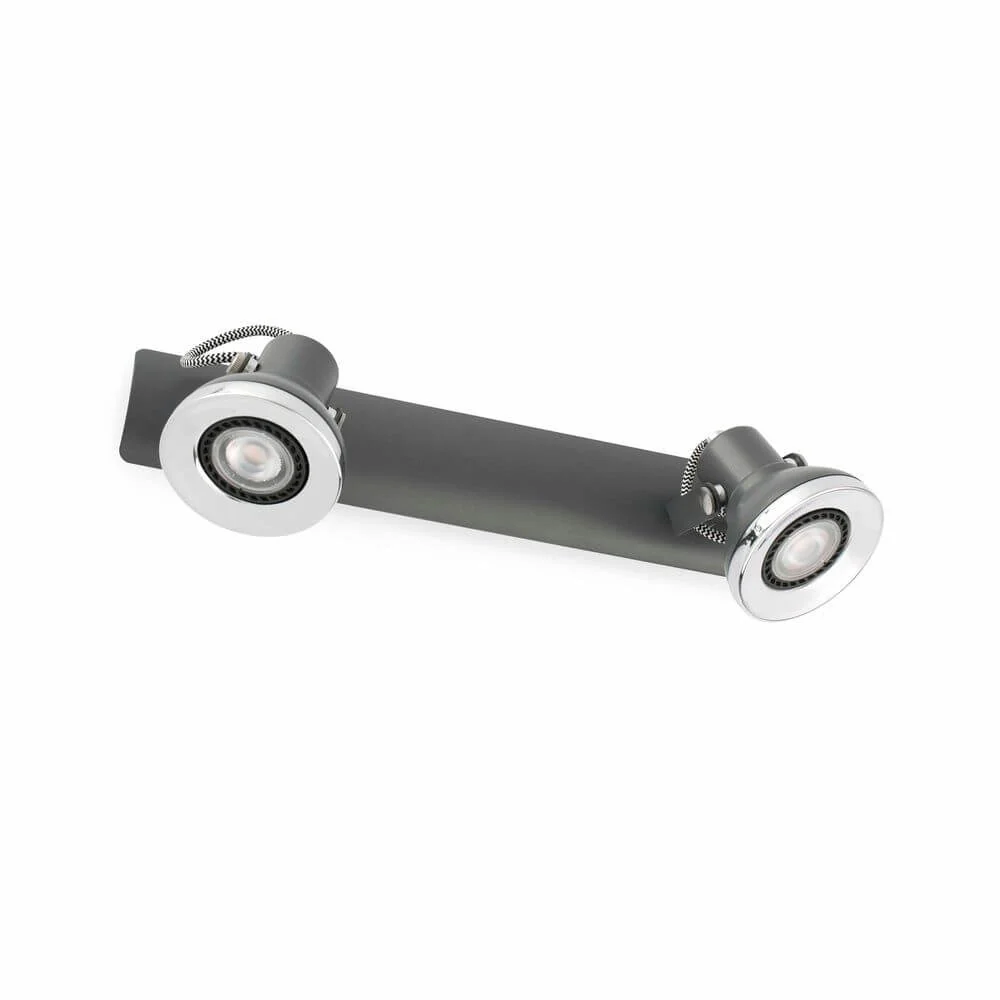 Wand Spotlight Ring-2 2-Flame Gray