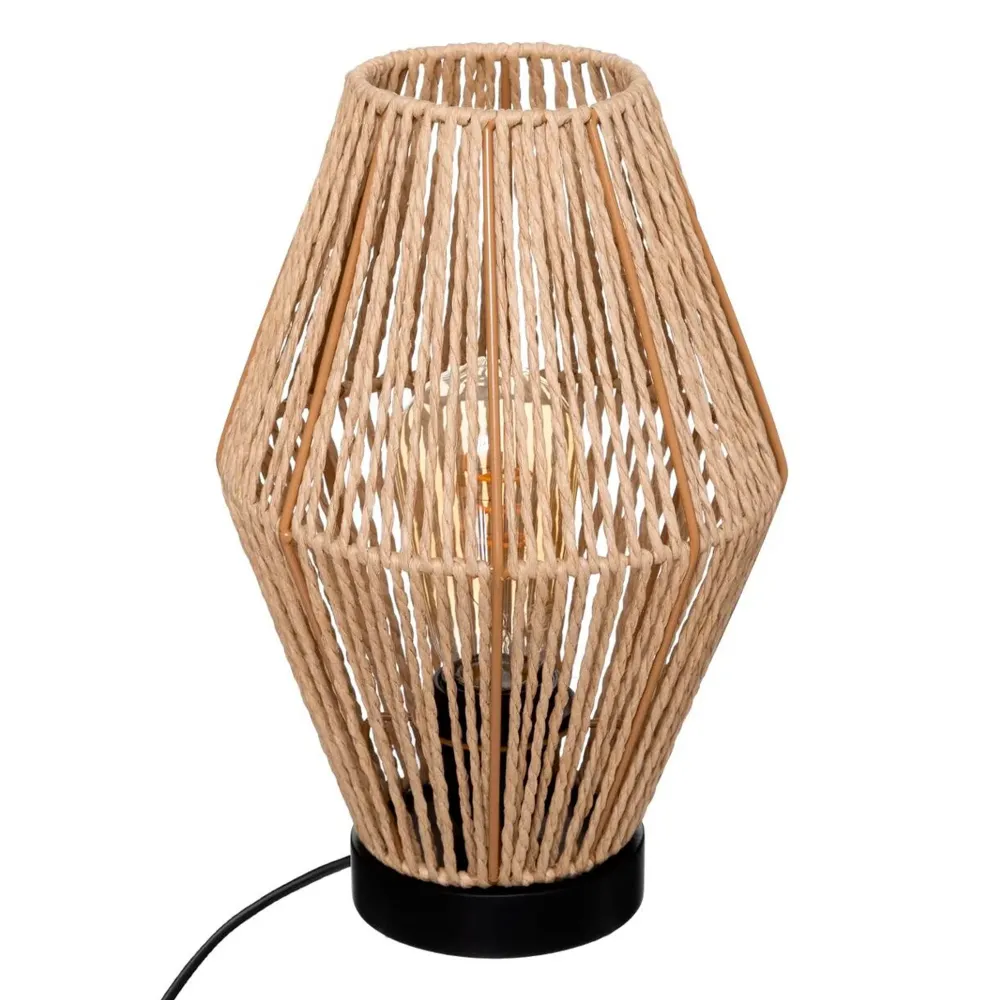 Wellhome Lámpara Sobremesa Aissa Nature Metal H.32cm