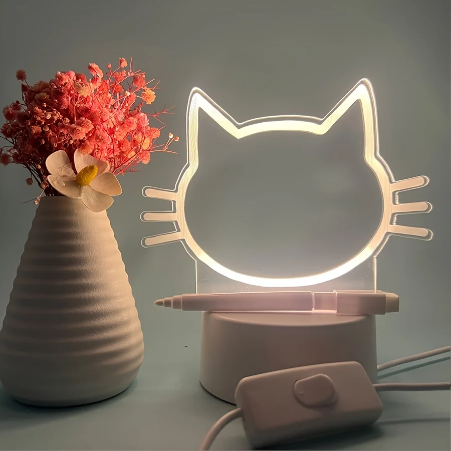 WriteLight - Candeeiro Noturno LED Criativo com Função de Escrita