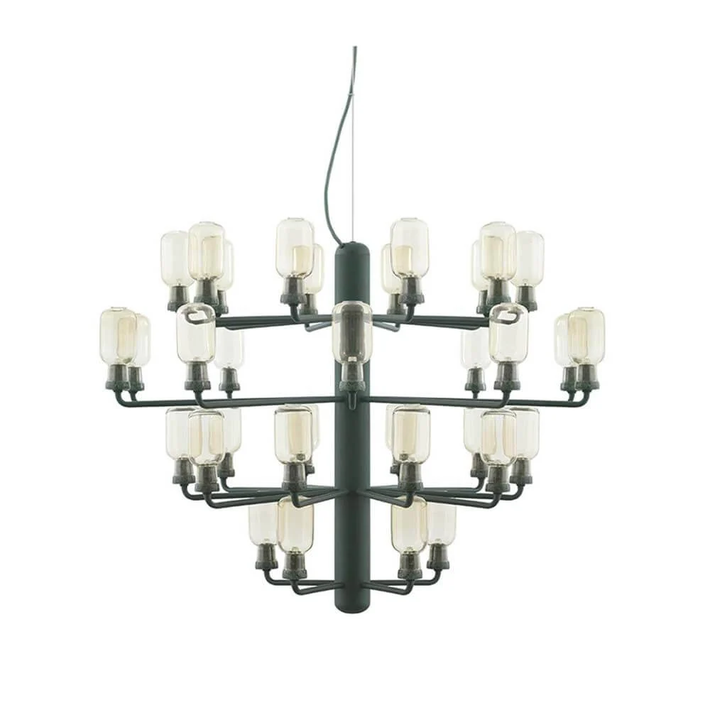 Xxl design lüster amp Ø85cm ouro, verde