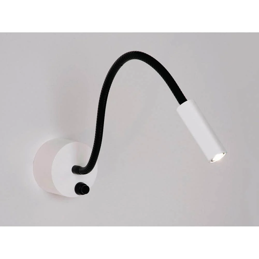 Zhoom LED Reading Light 10 ° - 60 ° branco focado, preto