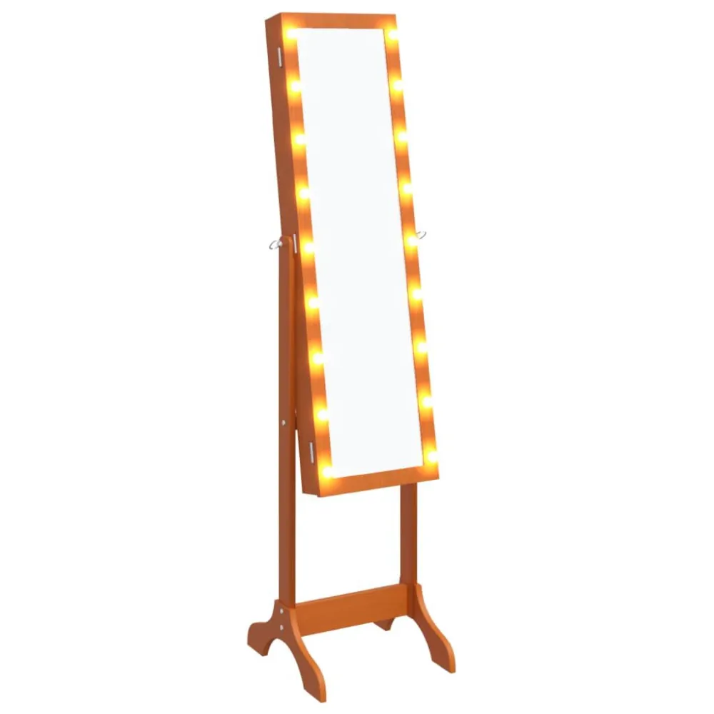 Iluminação Decorativa Premium Espelho de pé com luzes LED 34x37x146 cm