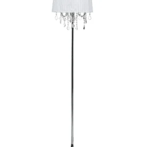 Abajur de Papel Crystal Floor Lamp Pérola EVANS