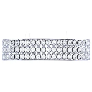 Arandela Industrial Crystal Oval Pendant Lamp TENNA