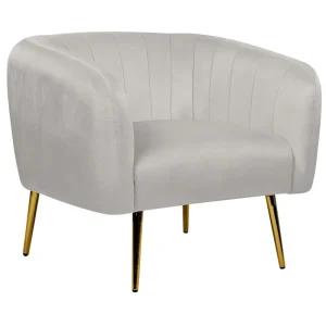 Armchair LACONIA Flanela Light Grey