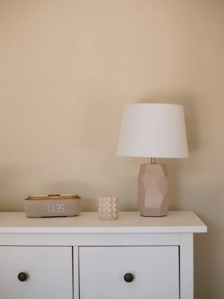 Ceramic Table Lamp Pink ELIA