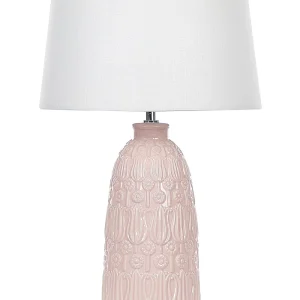 Ceramic Table Lamp Pink ZARIMA