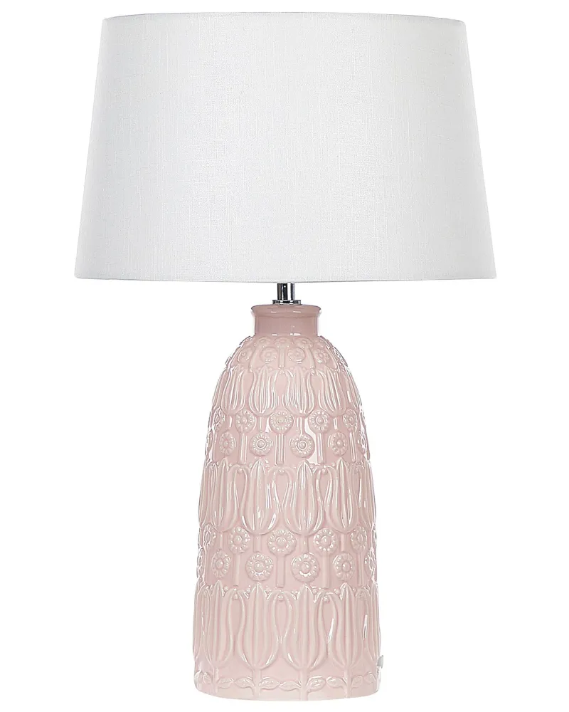 Ceramic Table Lamp Pink ZARIMA