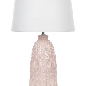 Ceramic Table Lamp Pink ZARIMA