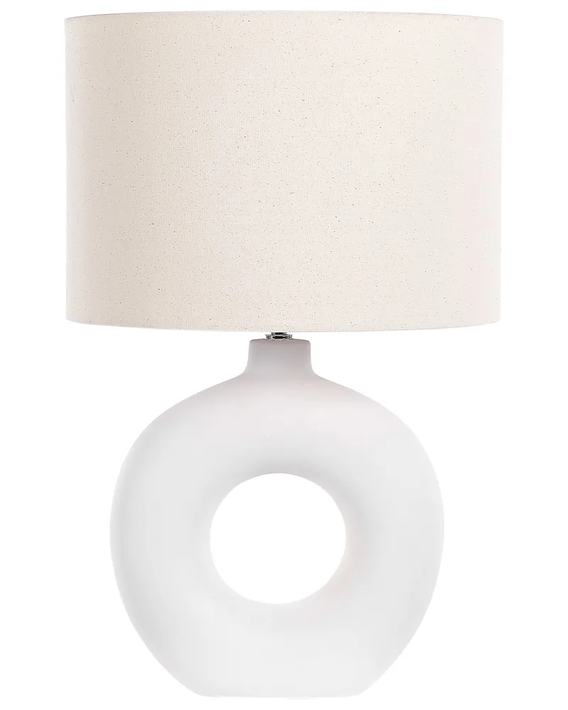 Ceramic Table Lamp White VENTA