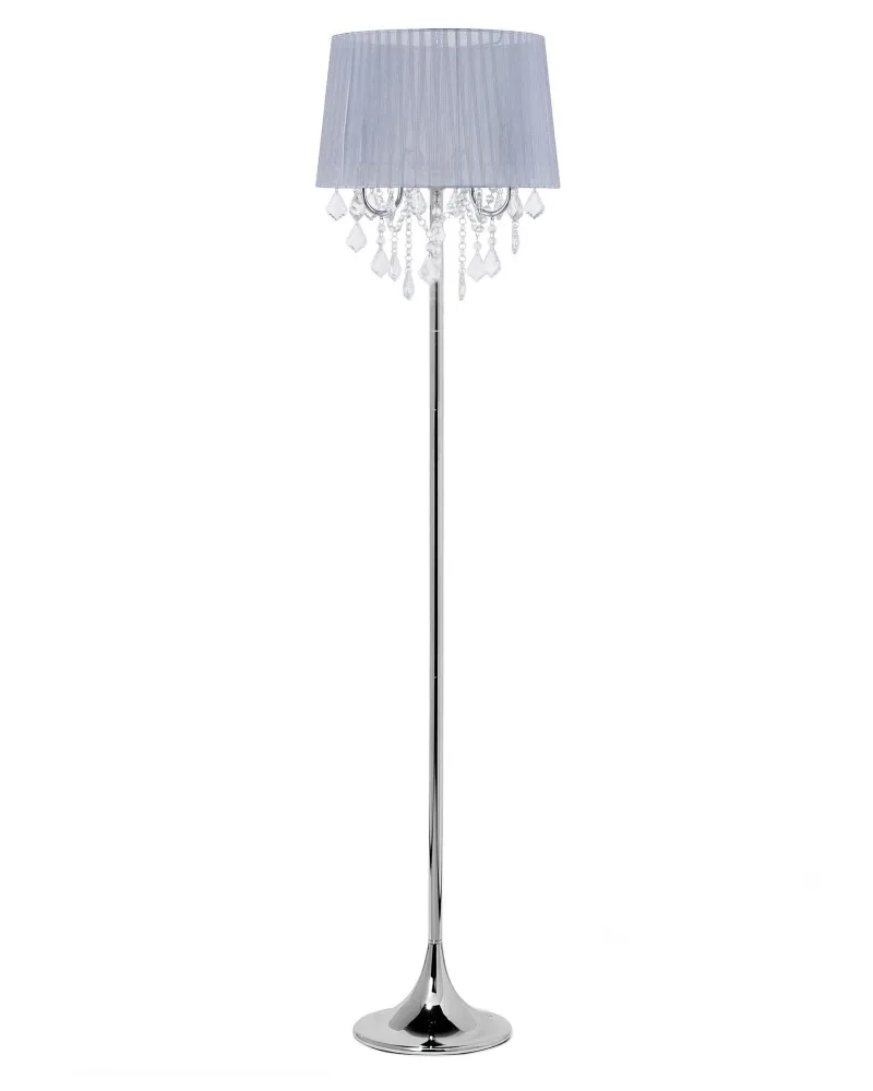 Crystal Floor Lamp Grey EVANS com Certificação Inmetro | Entrega Rápida