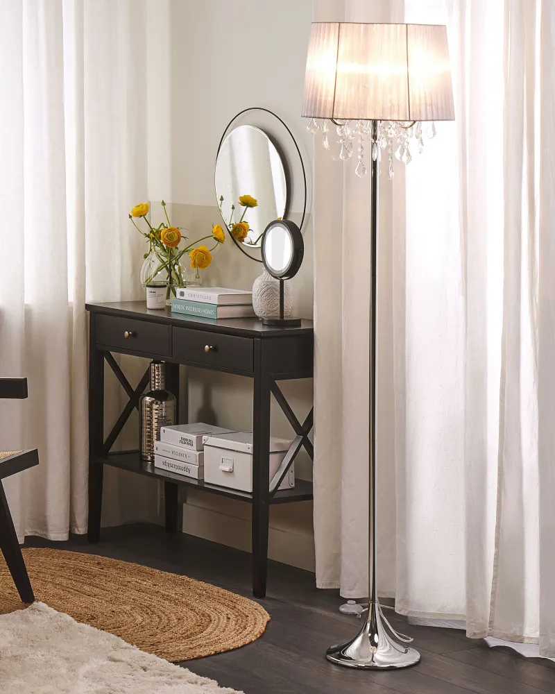 Crystal Floor Lamp Grey EVANS com Certificação Inmetro | Entrega Rápida
