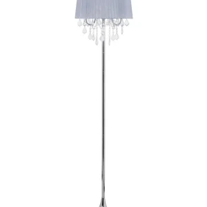 Crystal Floor Lamp Grey EVANS com Certificação Inmetro | Entrega Rápida