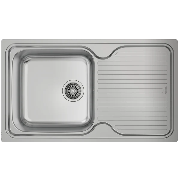 Lava Loiç Teka Tradicional 1c.1e | 1 Bacia, Inox, 50cm
