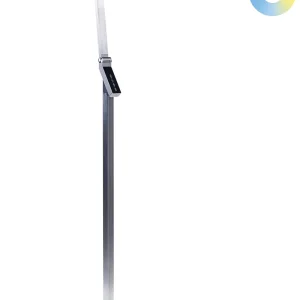 Lustre Moderno LED Floor Lamp Prateado CARINA