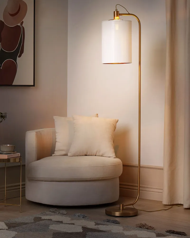 Metal Floor Lamp Cobre puro LIBERIA com Lâmpada de Filamento