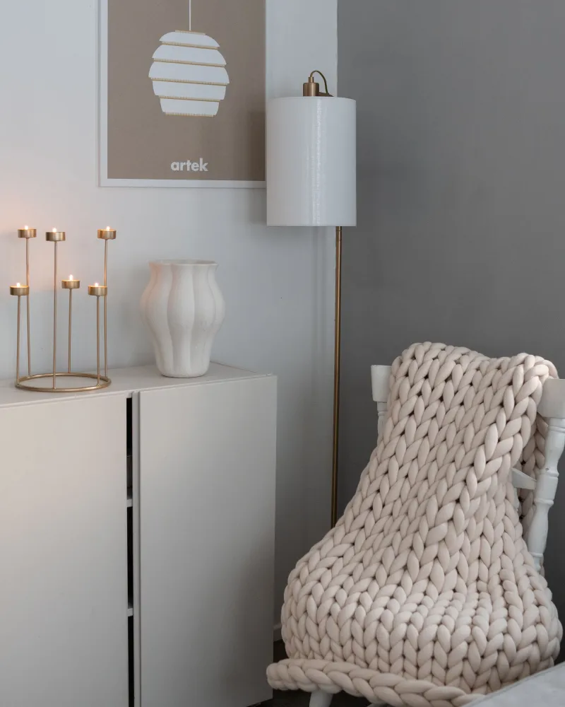 Metal Floor Lamp Cobre puro LIBERIA com Lâmpada de Filamento