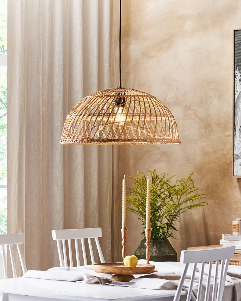 Rattan Pendant Lamp Orgânico RAVINE