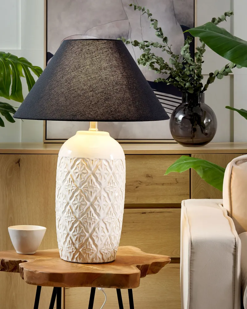 Abajur de Mesa Ceramic Table Lamp Tom neutro TELIRE