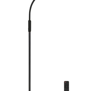 Adaptável LED Floor and Clamp-On Lamp Remote Control Black APUS