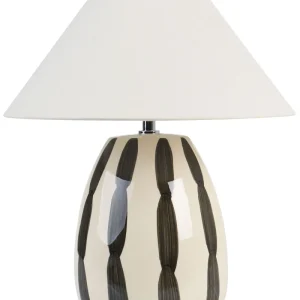 Barro Table Lamp Beige and Black LUCHETTI