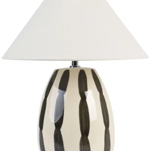 Barro Table Lamp Beige and Black LUCHETTI