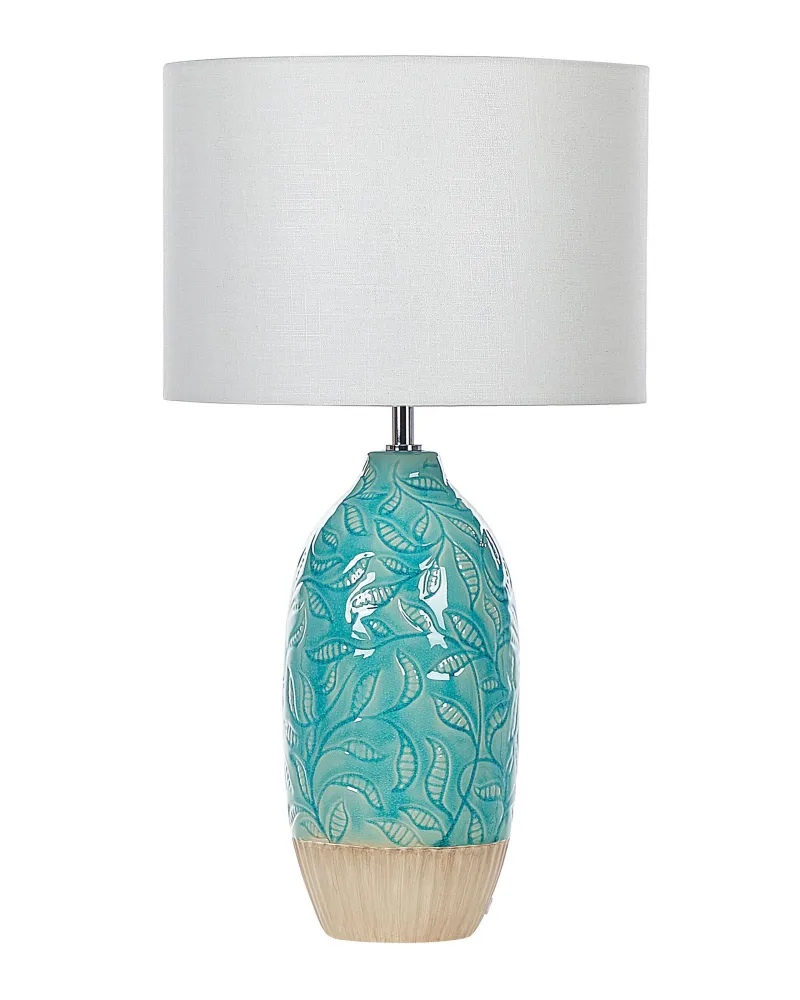 Ceramic Table Lamp Azul-turquesa ATABA