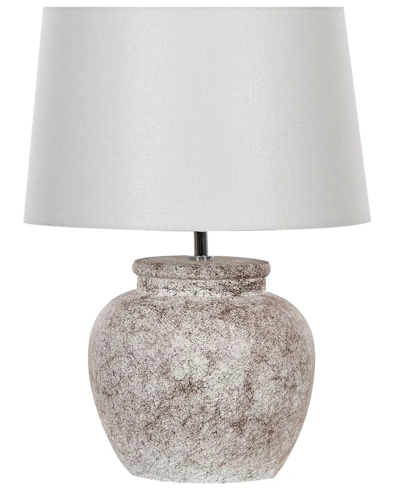 Ceramic Table Lamp Beige MAREB