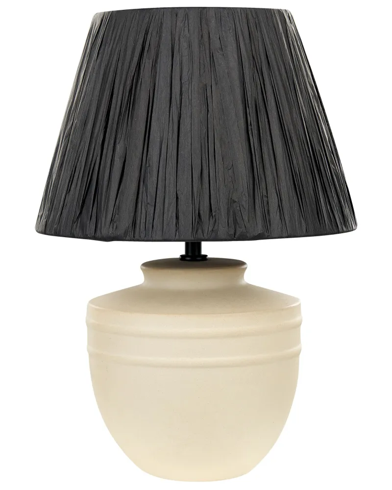 Ceramic Table Lamp Beige TIGRE